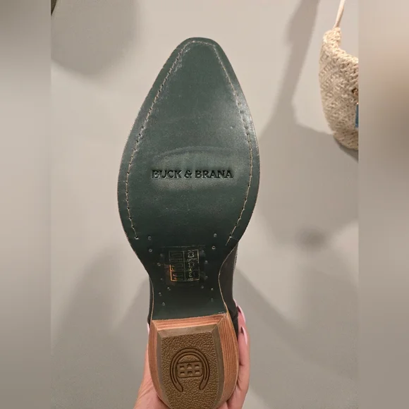 🤠NWT Leather Western Cowboy/Cowgirl Black  Boots NIB - Picture 4 of 15